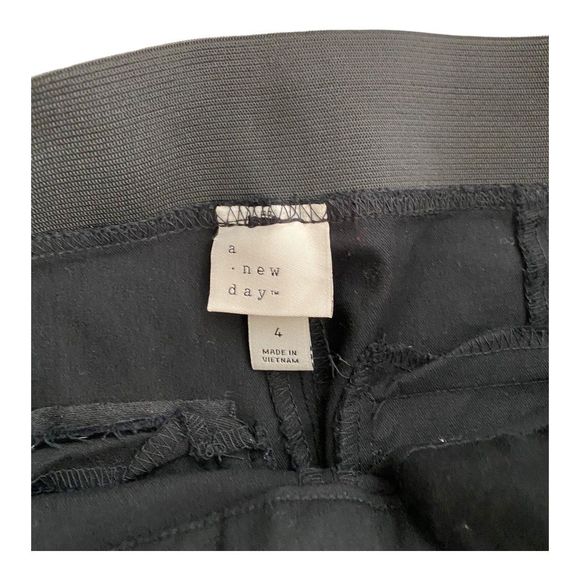 A New Day black Pull-on Pants skinny/straight Women’s Size 4 - Picture 5 of 5